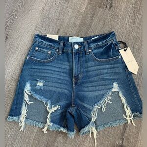 New With Tag! Juniors ban•jara Super High Rise Denim Jean Short Size 3